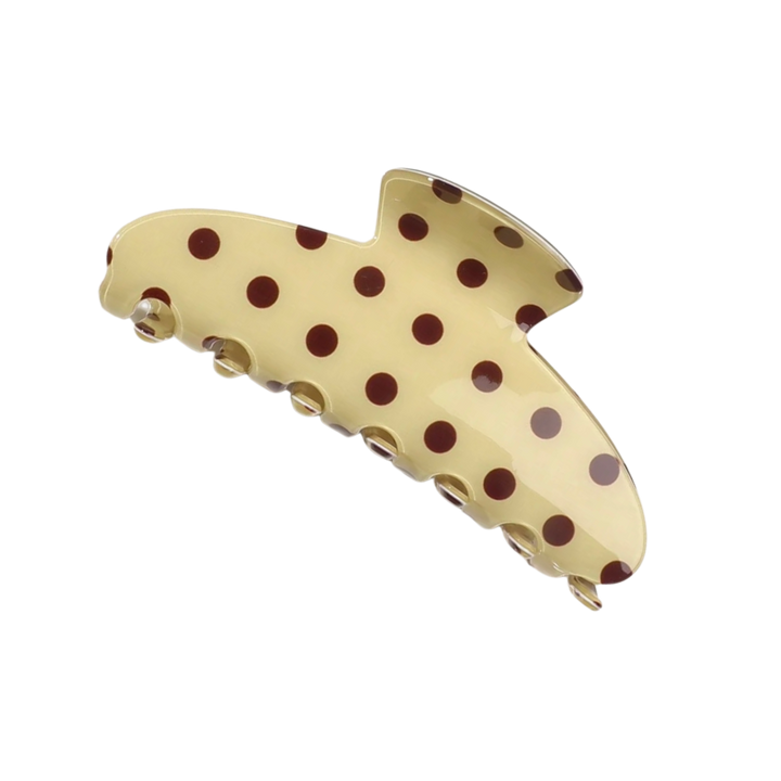 Polka Dot Curved Claw Clip