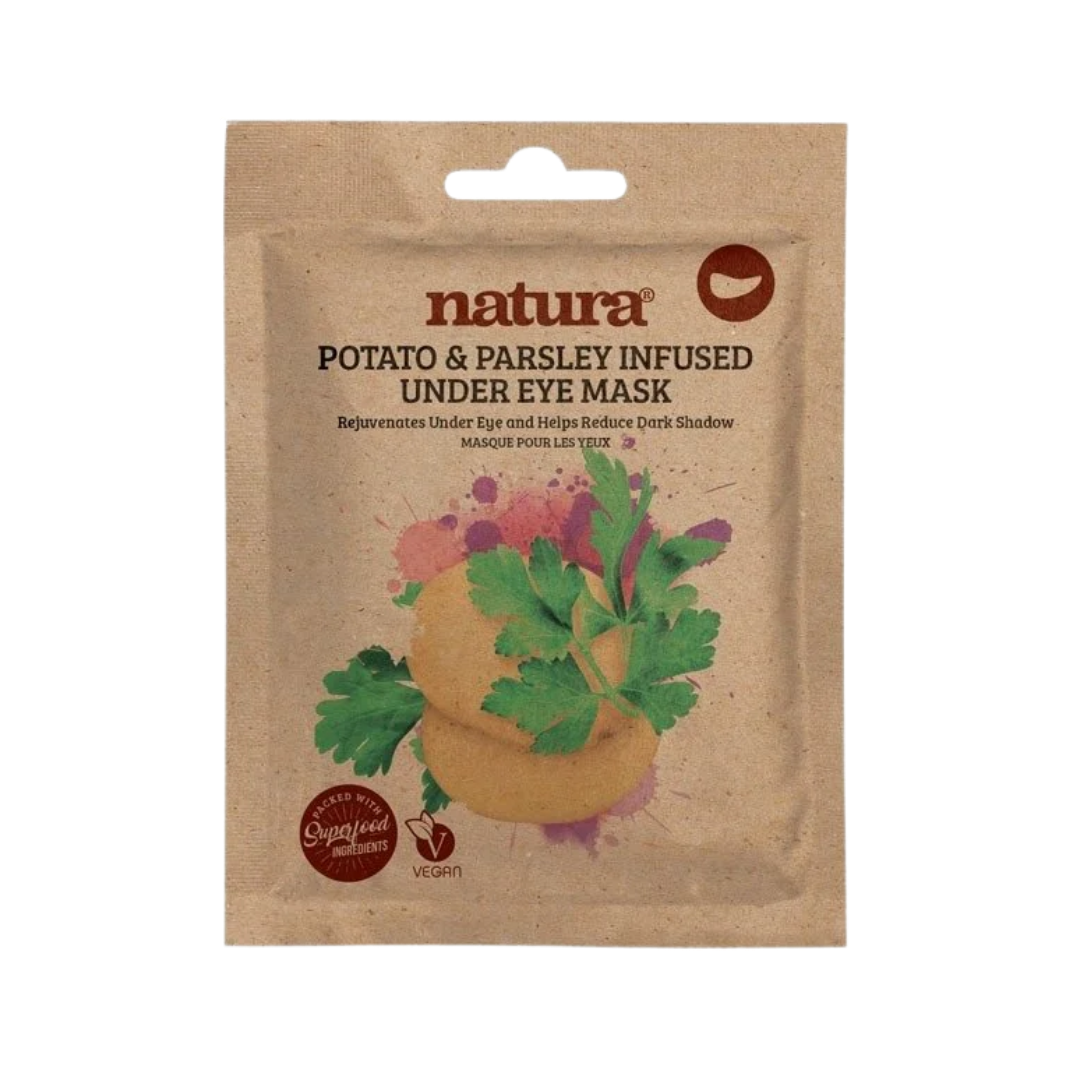 NATURA Potato & Parsley Infused Under Eye Mask 3g | 3 Pack