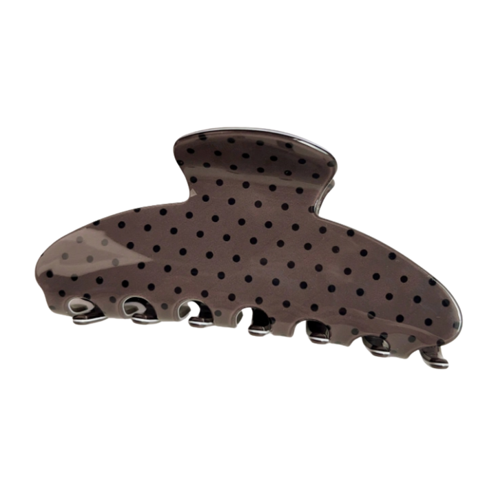 Polka Dot Curved Claw Clip