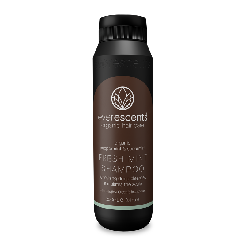 Organic Peppermint & Spearmint Fresh Mint Shampoo - Stimulates Organic Peppermint & Spearmint Fresh Mint Shampoo - Stimulates