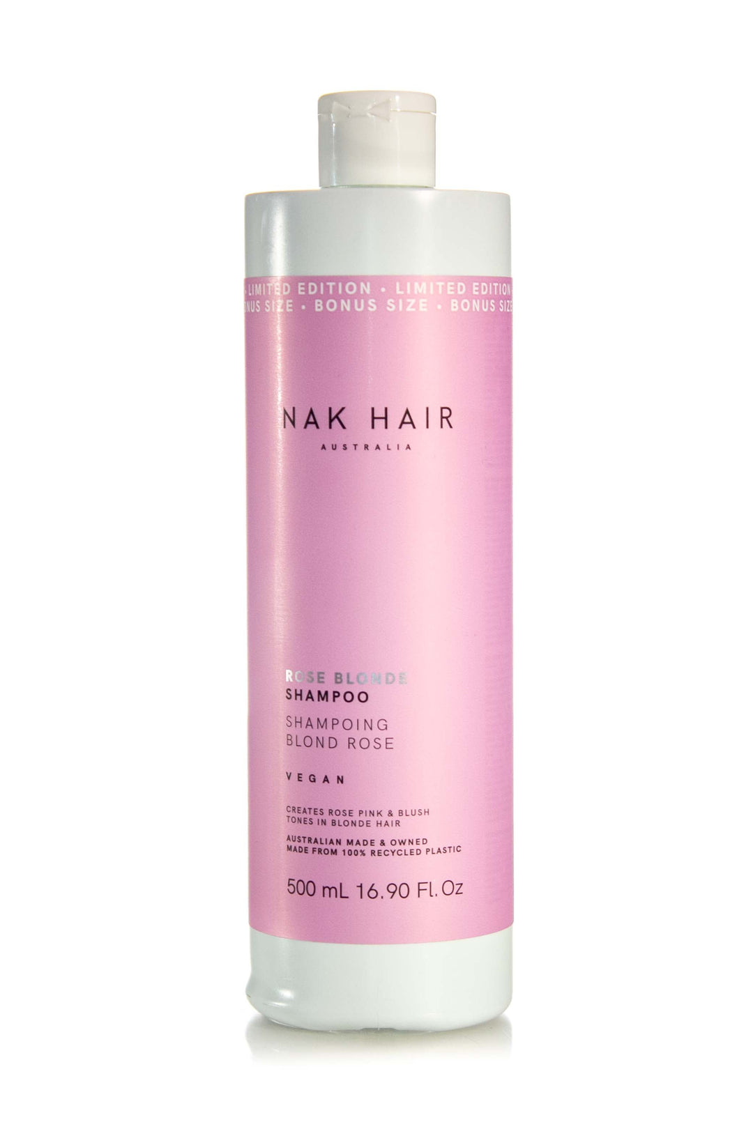 NAK Hair Rose Blonde Shampoo | Various Sizes