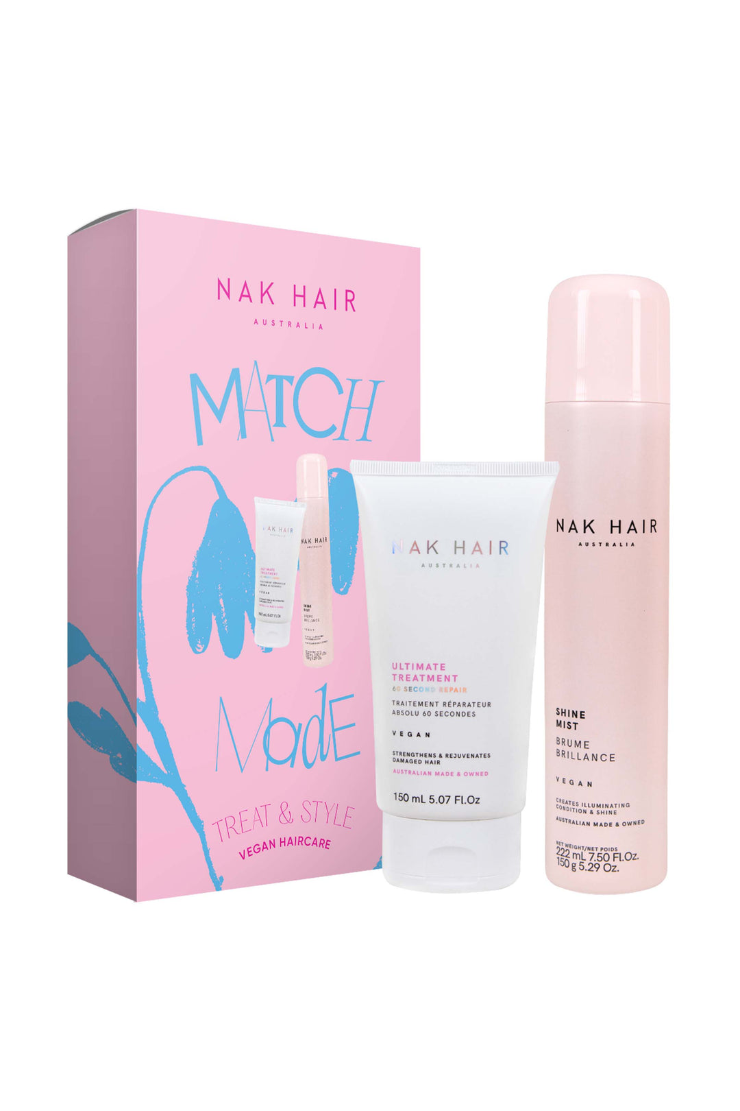 NAK Hair 2023 Holiday Treat & Style Ultimate Duo Pack