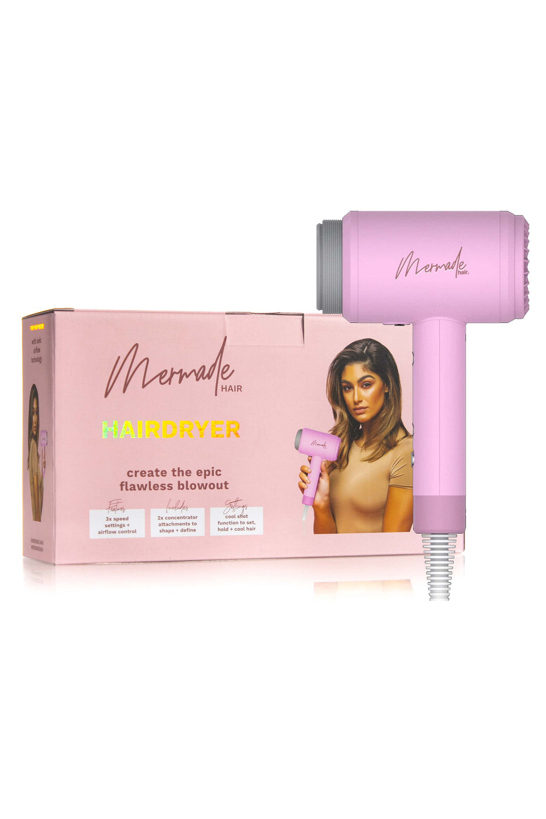 Mermade-hairdryer-pink