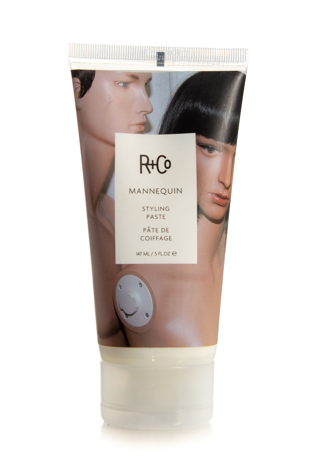 Mannequin is a messy, matte, sexy styling paste.  A natural-looking styling paste for volume, flexibility and shape.   Perfect for looking like you just rolled out of bed but weren't asleep, not even for a second. Achieve that supermodel hair style with this styling paste from R+Co.  