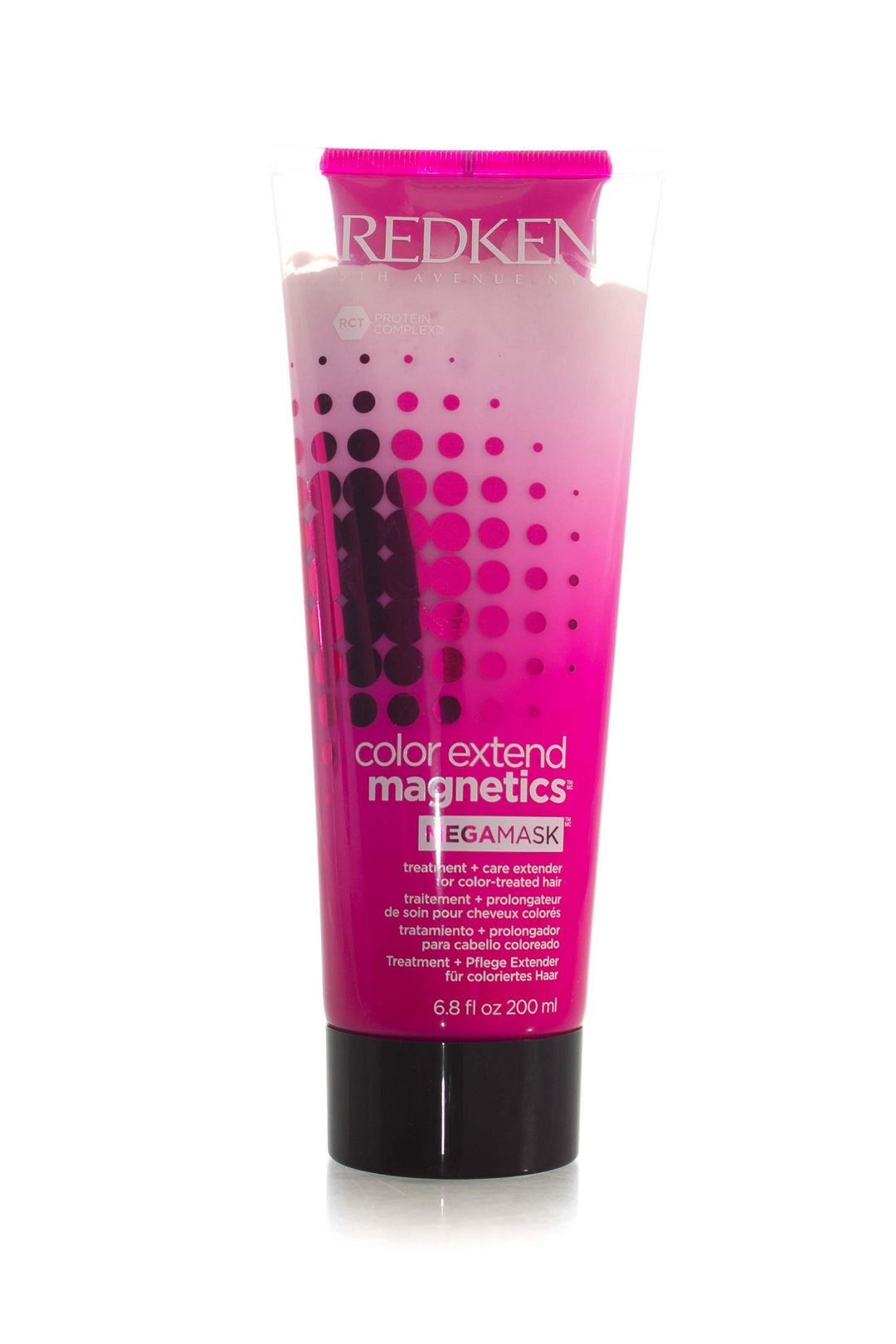 Hair mask for colour treated hair  A dual chamber mega hair mask intended to provide deep, intense conditioning, and a care extender to provide ultimate vibrancy that lasts up to 3 washes.